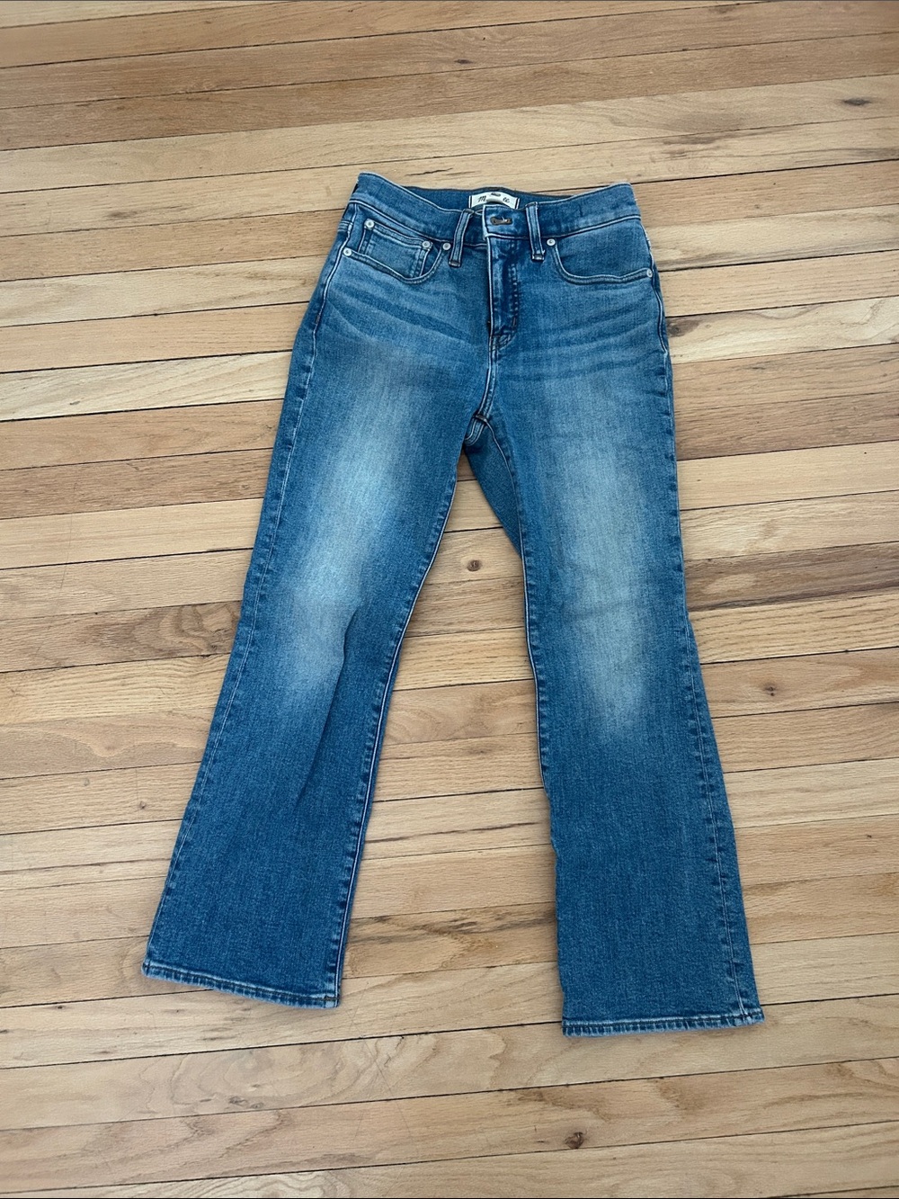 Madewell kick out crop size 27